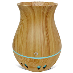 Air Aromatherapy Machine Wood Grain Home Bedroom Hotel Ultrasonic Essential Oil Spray Humidifier Silent Large Fog Capacity Lamp