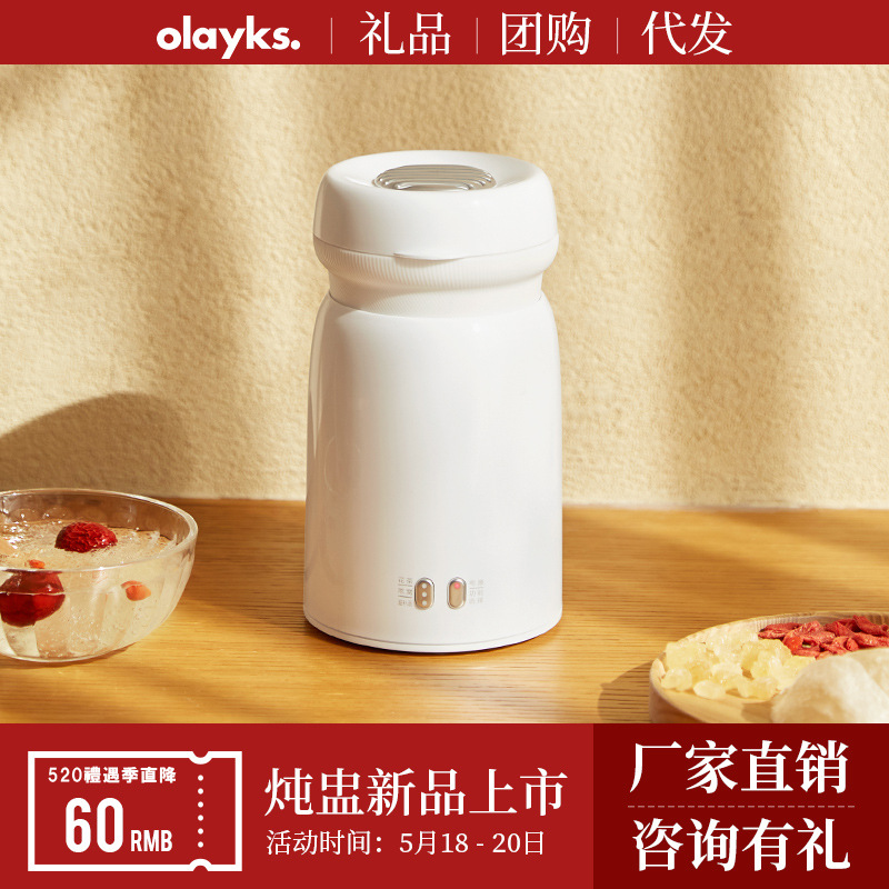 olayks Exit Original models Electric stew pot 1 Bird's Nest Stew household Watertight Porridge ceramics Health Cup