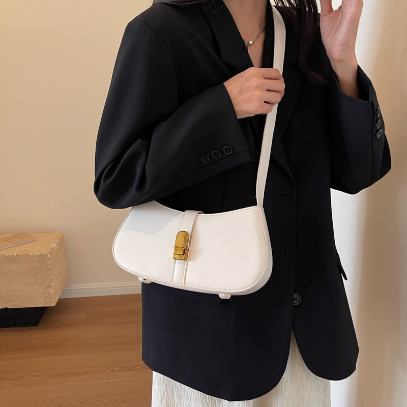 Borsa sotto le ascelle strutturata moda urbana semplice 2023 Borsa a tracolla borsa a tracolla da donna versatile autunno nuovo temperamento_voghion.com