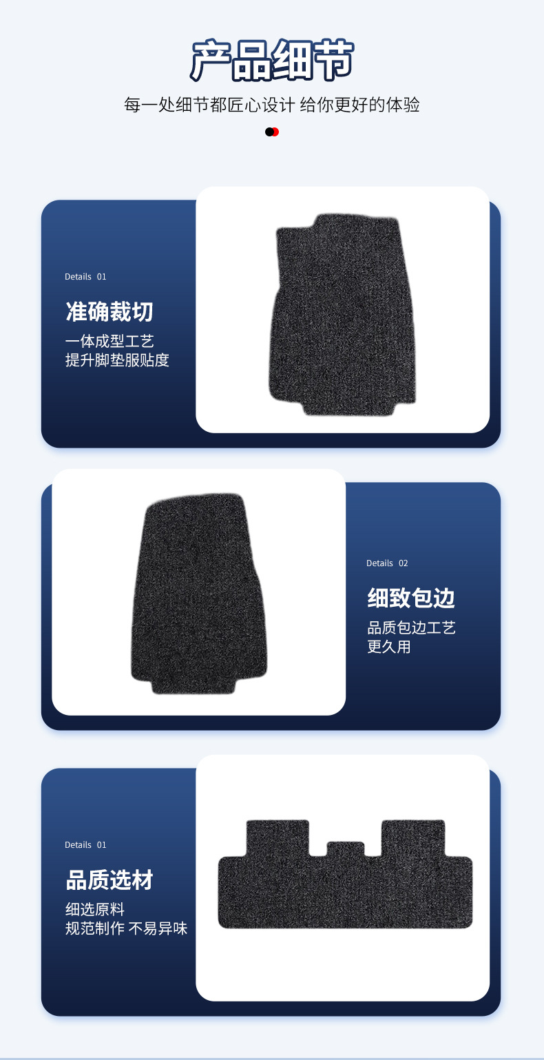 Suitable for Saic Volkswagen 2008-2013 Lavida Models, Nylon Car Floor Mats Made of Nylon Material, Wear-Resistant