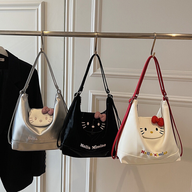 Cross-Border Wholesale Kitty Cat Tote Bag for Women 2025 New Commuter Kt Large Capacity Multifunctional Backpack Cute Cross-Border Wholesale Kitty Cat Tote Bag for Women 2025 New Commuter Kt Large Capacity Multifunctional Backpack Cute