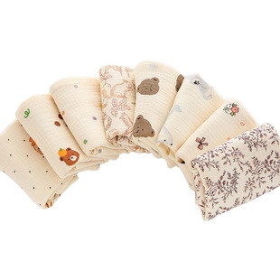 Cotton eating bib for new born, gauze baby hygiene product, wet wipes 5