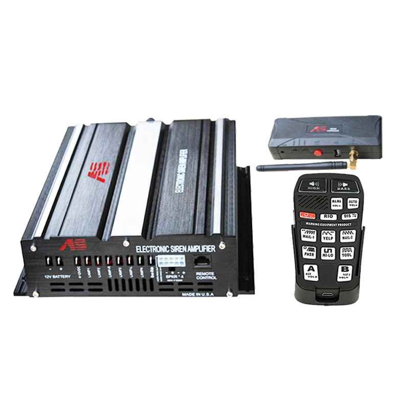 Car-mounted wireless siren amplifier, loudspeaker, high-frequency speaker, 600W alarm, A10R5 + octagonal speaker
