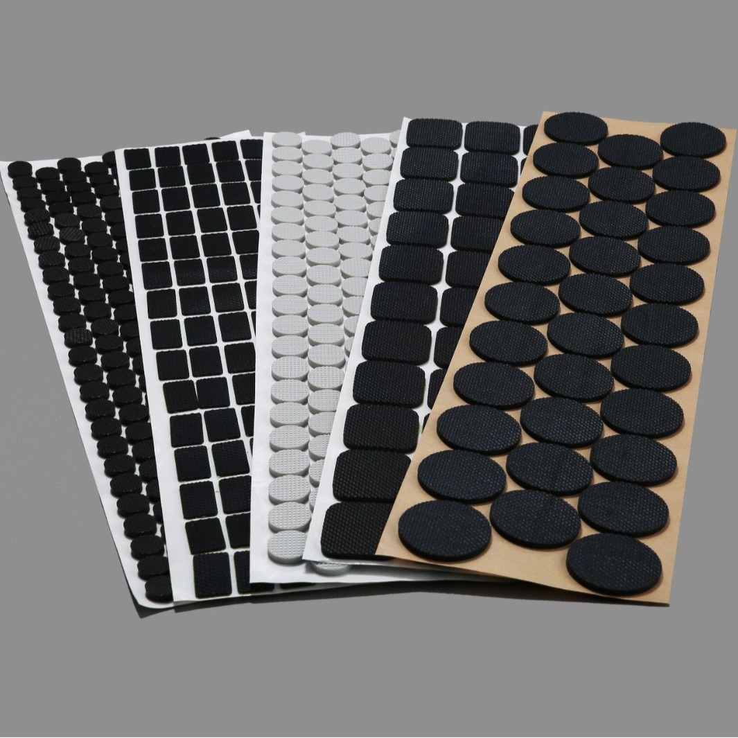 Waterproof round silicone self-adhesive non-slip adhesive pad