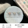 小众爱心环形穿刺耳钉