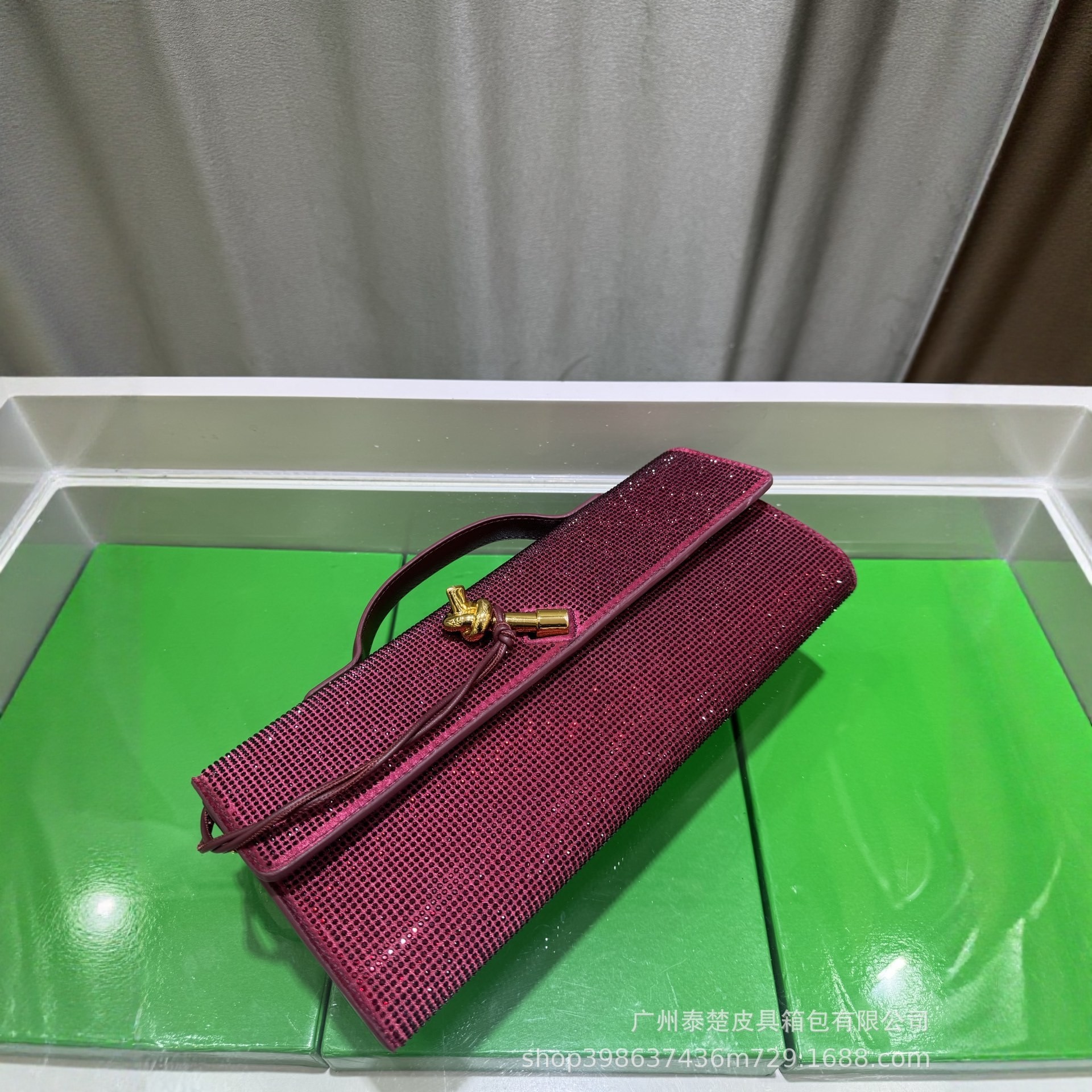 2025 New Diamond-Encrusted Women's Clutch Bag, Luxury Envelope Evening Bag, Fashionable Versatile Crossbody Bag With Box