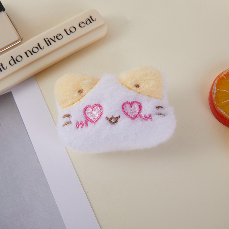 新しい漫画猫絵文字パッケージぬいぐるみブローチアクセサリー人形人形装飾子供のヘアピンアクセサリーアクセサリー|undefined