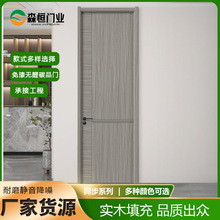 工厂定制碳晶门KTV门卧室隔音录音房门复合烤漆平开简约木门批发
