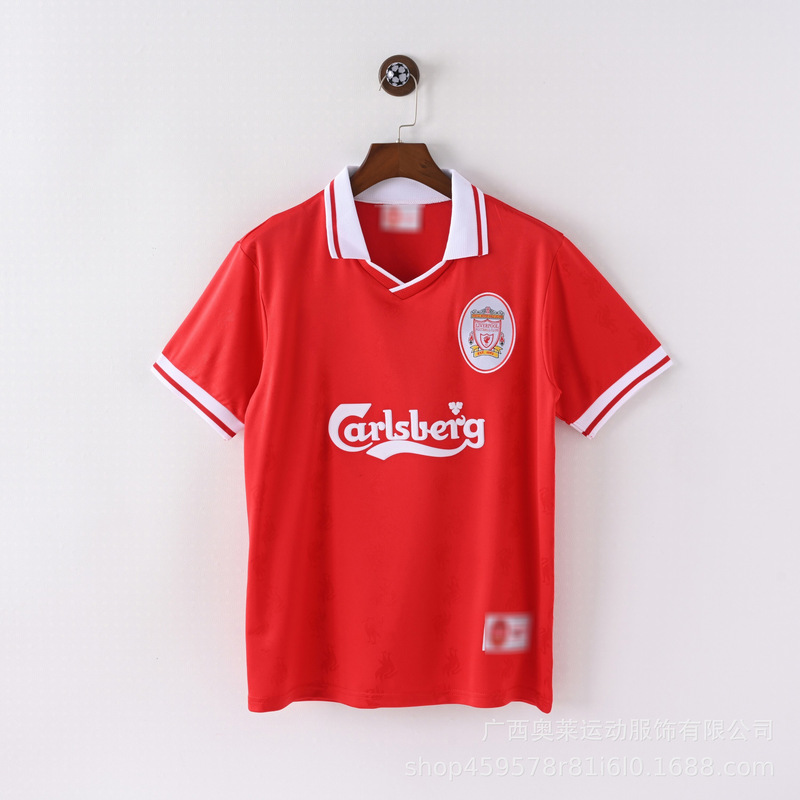复古利物浦球衣Liverpool球迷版主场杰拉德俱乐部足球服足球球衣|undefined