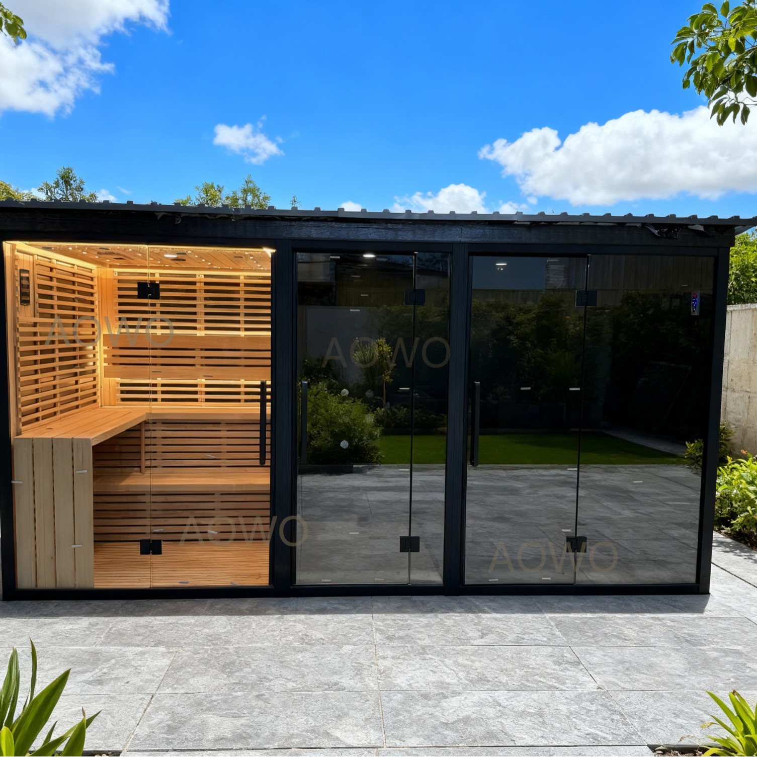 Sala de ducha integrada sala de sauna doméstica infrarroja lejana sala de vapor acrílico sala de ducha 3 en 1 sala integral