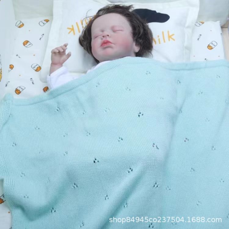 Wholesale Customized Mother and Baby Pure Cotton Baby Blanket Newborn Swaddling Blanket Universal for All Seasons Factory Direct Supply
