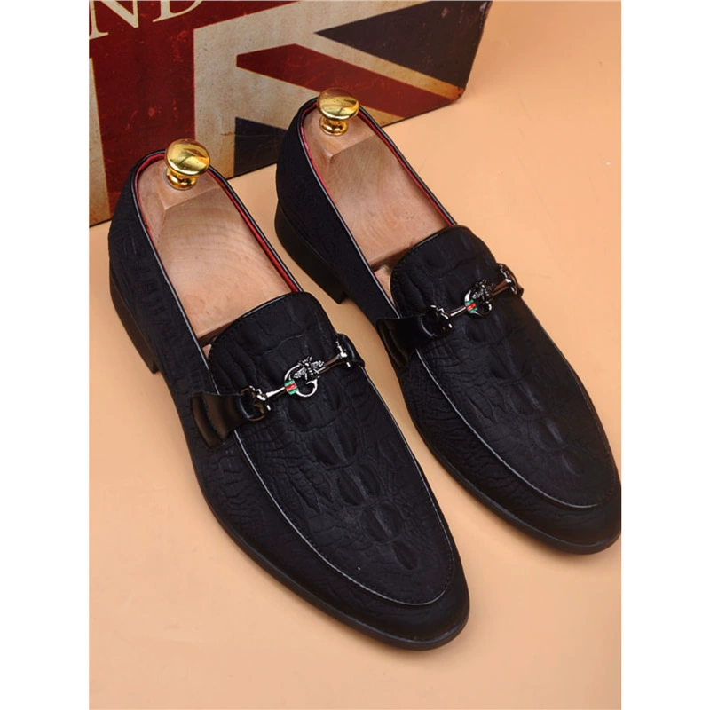 Летняя дышащая молодежная тенденция мужская остроконечная повседневная кожаная обувь