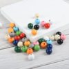 full 300 Cross border Foreign trade Amazon children colour Beads Loose bead Wooden beads Christmas diy parts