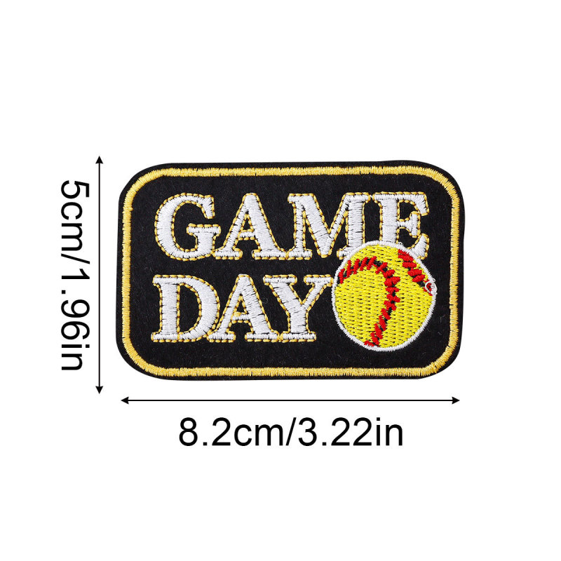 特大炎野球高密度刺繍布ステッカースポーツウェア DIY 装飾パッチステッカーソフト野球ベース|undefined
