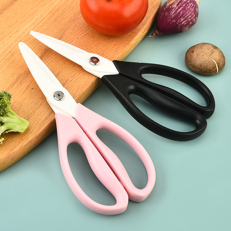 (2개) 8 인치 세라믹 가위 산업 대형 20CM 절연 가정용 식품 가위 내구성 부식 방지 주방 가위는 녹슬지 않습니다.