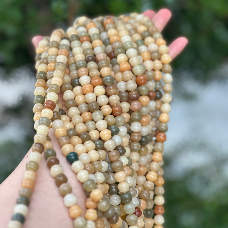 9*10MM Multi-Colored Bodhi Root Gourd 108 Beads Buddhist Prayer Beads Colorful Bodhi Seed Bracelet Necklace 9*10MM Multi-Colored Bodhi Root Gourd 108 Beads Buddhist Prayer Beads Colorful Bodhi Seed Bracelet Necklace