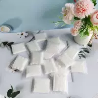 Заводская Косметика Хлопок Чистый хлопок Средство для снятия макияжа Хлопковое двустороннее одеяло Косметический хлопок Портативный дорожный пакет 3 шт./Пакет