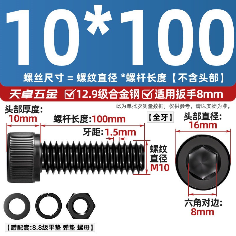 Болт Tianzhuo Wujin M10x100