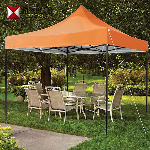 Four-corner rainproof tent four-legged rain shelter large umbrella outdoor stall sunshade canopy foldable rainproof canopy retractable wholesale