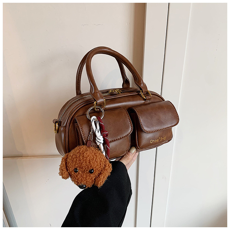 Retro Damen Umhängetasche Korean Style Handtasche Kissen Tasche_voghion.com