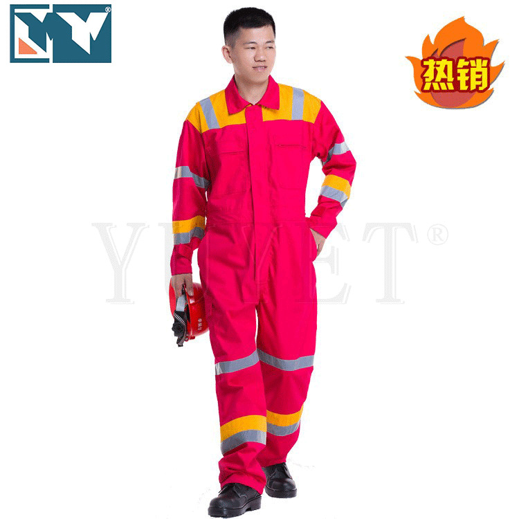 阻燃服厂家防火服消防服静电保护阻燃连体防护服耐高温