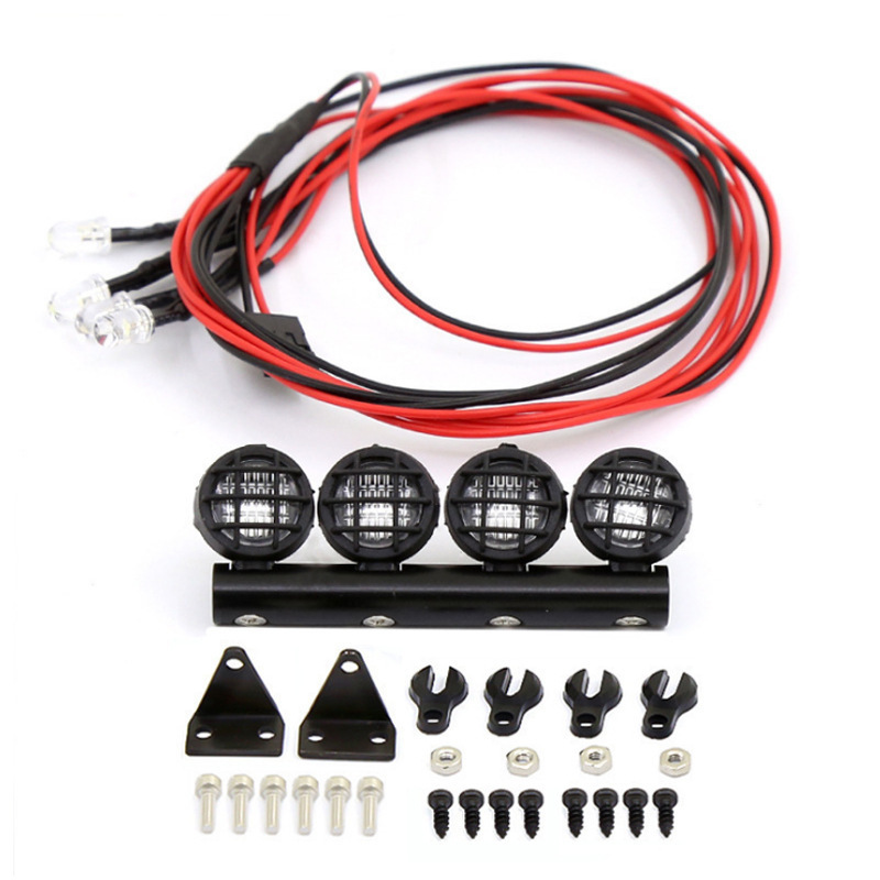 1:18/1:24WPL Naughty Dragon Simulation Mesh Off-road RC Remote Control Car DIY Upgrade Accessories Luggage Rack Spotlight