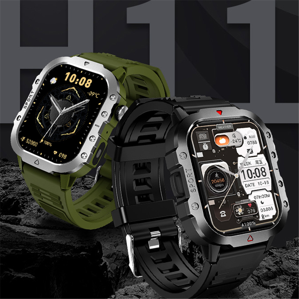 2025 Cross-border New H11 Smart Watch Men's Sports Wireless Charge Outdoor Smart Island Bluetooth Call Sports