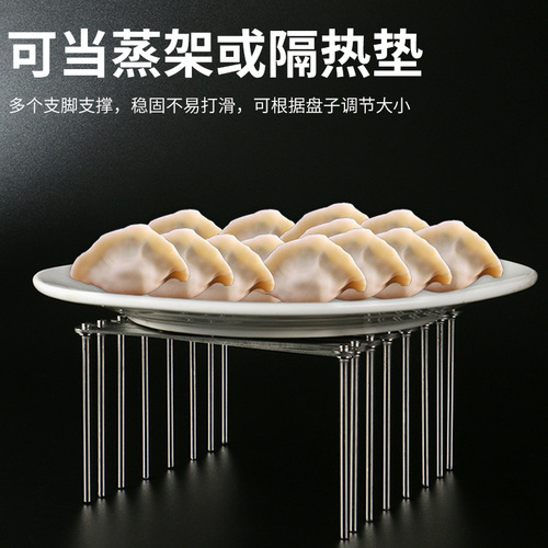 Kitchen Expandable Bowl Utensil Rack Dish Storage Stand Adjustable Bowl Shelf Stainless Steel Plate Rack New Baking Pan Organizer