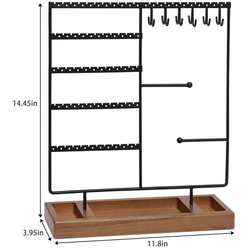多层铁艺首饰耳环架装饰珠宝架桌面耳钉戒指项链饰品收纳展示架