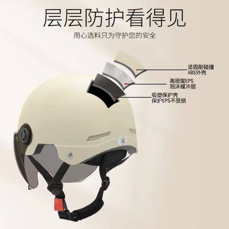2026 nuevo casco de coche eléctrico de orejas de gato 3C certificado para hombres y mujeres de verano montar casco protector solar universal cuatro estaciones