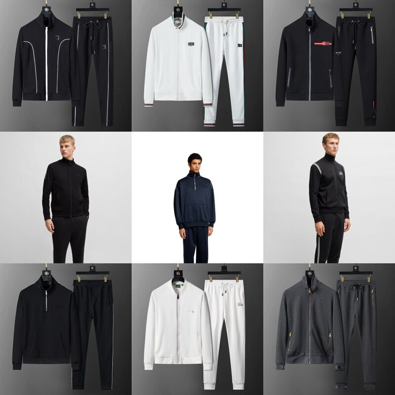 High-Quality Cross-Border Casual Sports Suit with Zipper Cardigan Jacket for Autumn and Winter, European Style