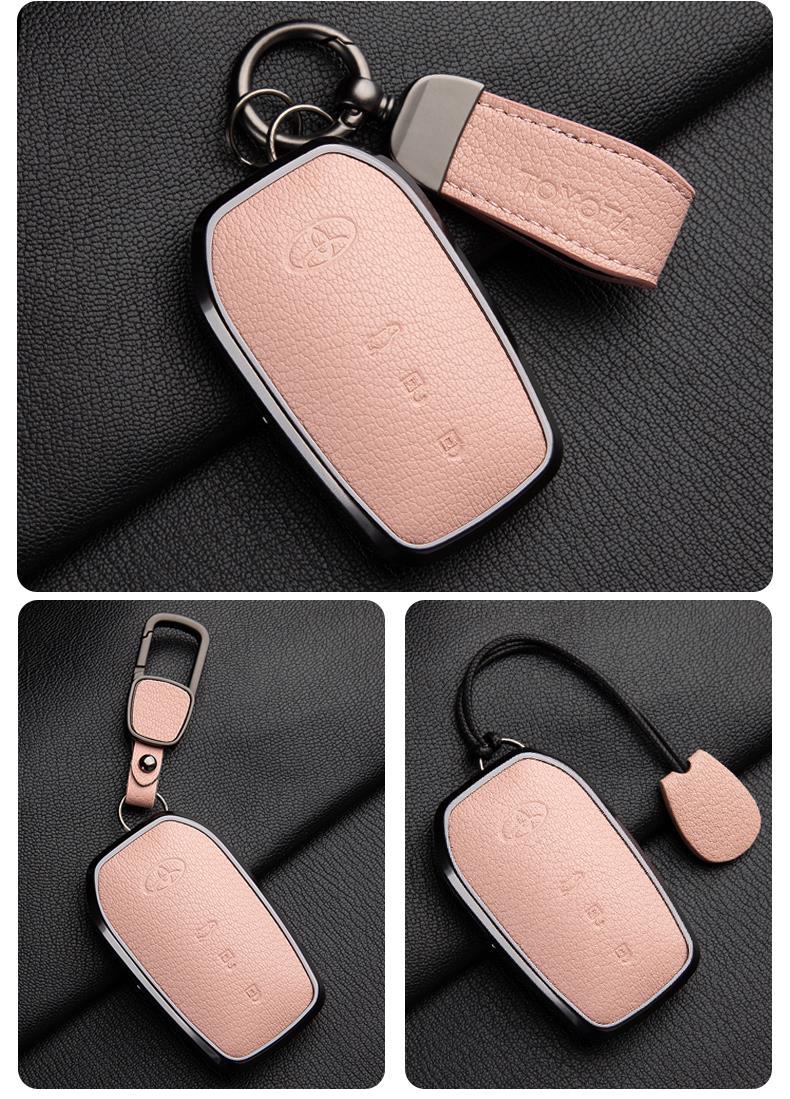 Suitable for 24 Toyota Avalon Key Covers, High-End 19-23 Avalon Genuine Goatskin Car Shell Buckles