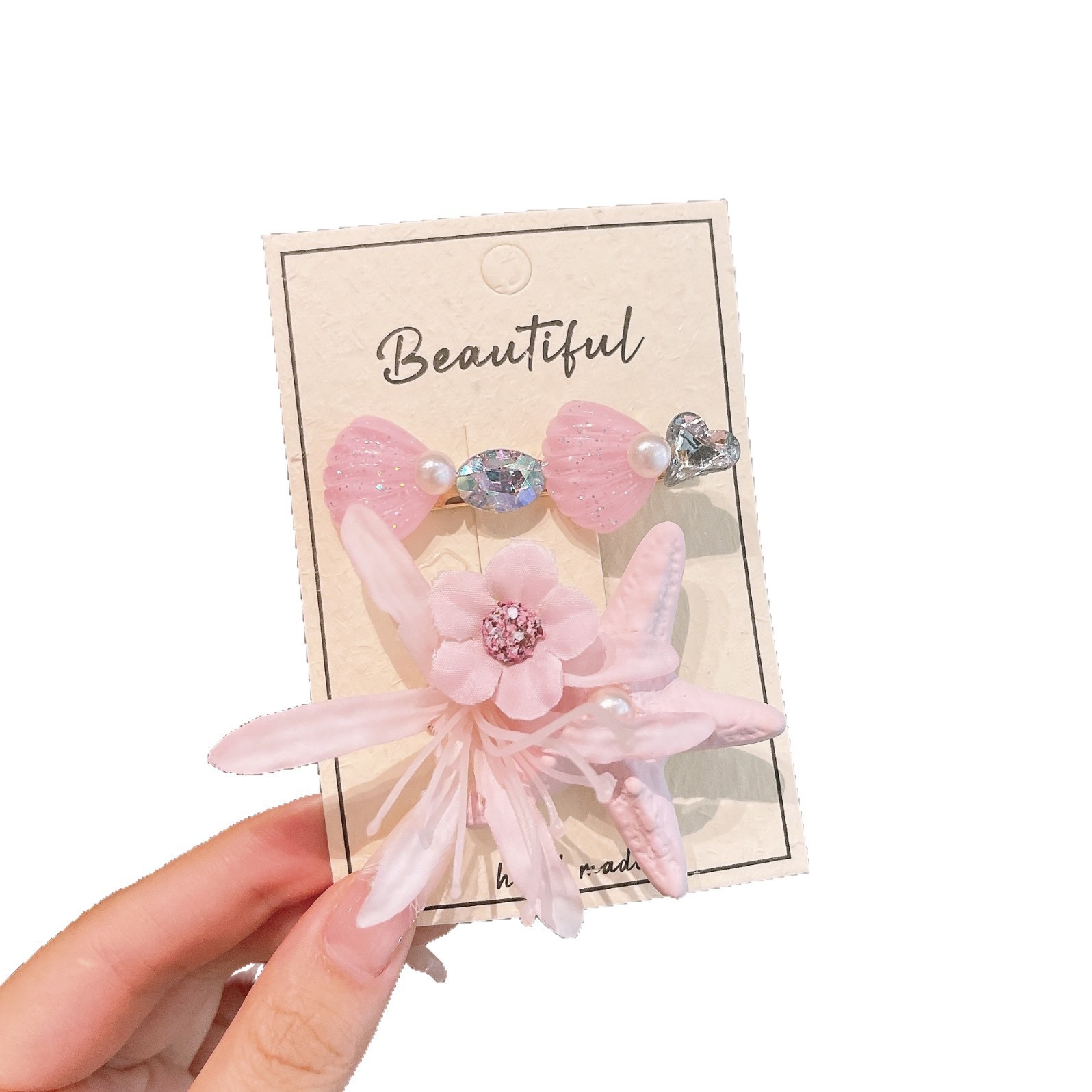 Niños super inmortales estrellas de mar flores clip de cabello para niñas clip de cabello para niñas frises clip de cabello para bebés clip de cabello tocado