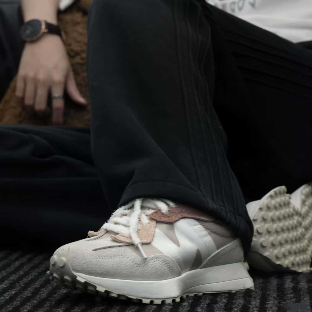 Putian Chunyuan nb327 Yuanzu gris negro samurai zapatos de hombre ligero de suela gruesa deportiva casual zapatos de mujer retro zapatos papá