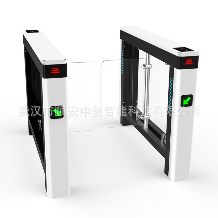 湖北学校烤漆摆闸人员管控闸机智慧校园系统手机推送人行通道闸