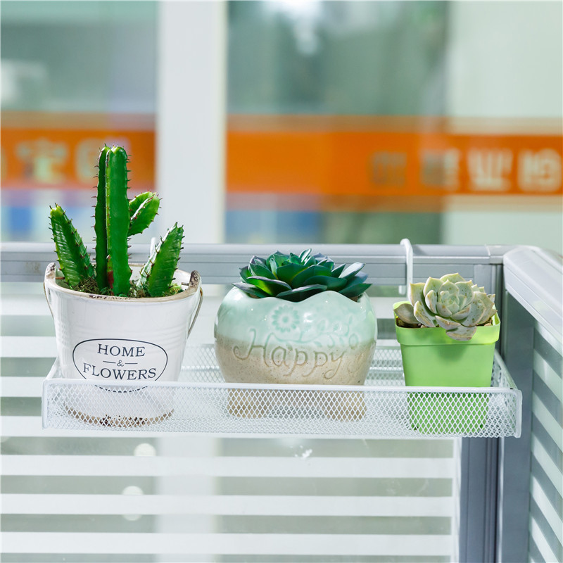 ❀직사각형 단층 꽃꽂이 폭 4.6cm 흰색