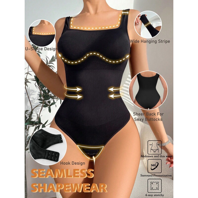 Amazon's Best-Selling Seamless Thong-Style Tight-Fitting Sleeveless Yoga Bodysuit with Ribbed Tummy Control Skims Shapewear Amazon's Best-Selling Seamless Thong-Style Tight-Fitting Sleeveless Yoga Bodysuit with Ribbed Tummy Control Skims Shapewear