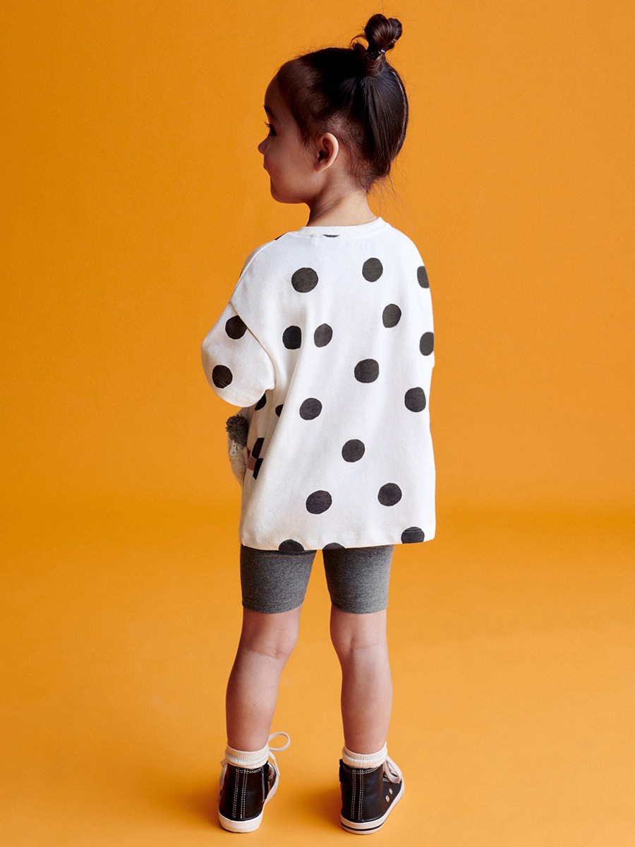 Little Maven procesamiento personalizado europeo y americano lindo conjunto de niñas de verano de manga corta pegatinas bordadas set de niñas