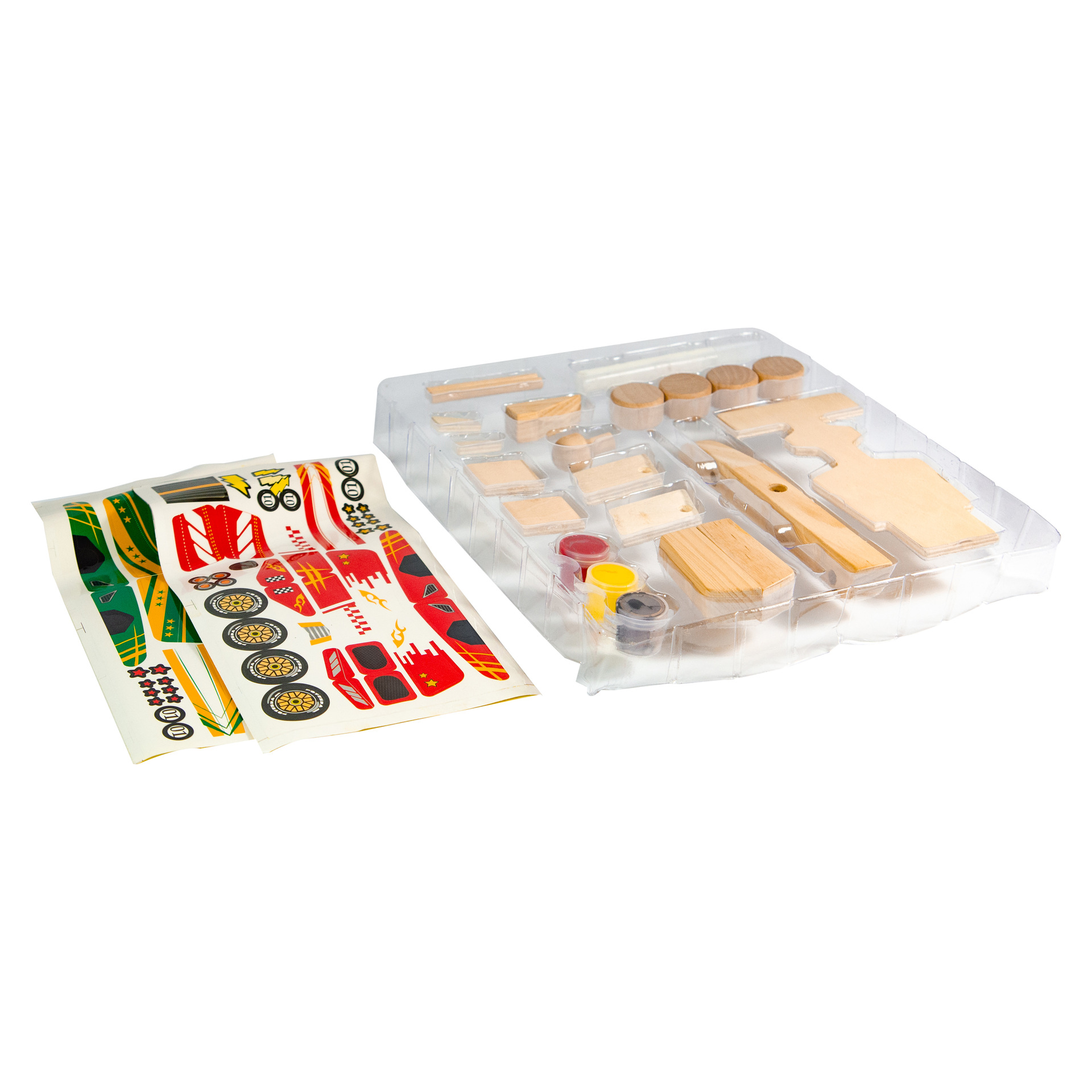 Venta directa temprano niños DIY madera F1 coche de carreras montado juguete tensión modelo educativo juguete bebé Comercio exterior entrega