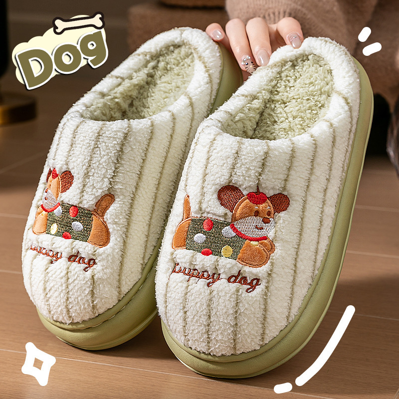 Women's Cotton Slippers 2025 New Autumn and Winter Indoor Home Cartoon Cute Thick Warm Plush Maternity Slippers Women's Cotton Slippers 2025 New Autumn and Winter Indoor Home Cartoon Cute Thick Warm Plush Maternity Slippers