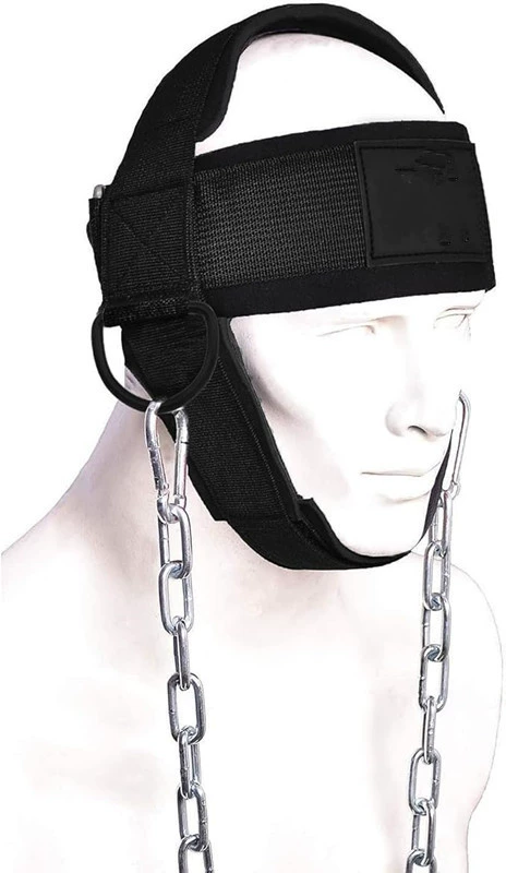 Neck & Head Training Harness (U-SHAPED) Adjustable Weight-Bearing Strap, Chain Option