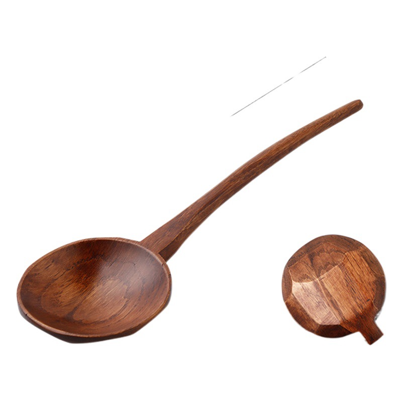 Sopa cuchara sopa doméstica cuchara de madera maciza de ramen registro japonés cuchara de fideos instantáneos cuchara de gachas de estilo japonés cuchara grande cuchara de fideos cuchara