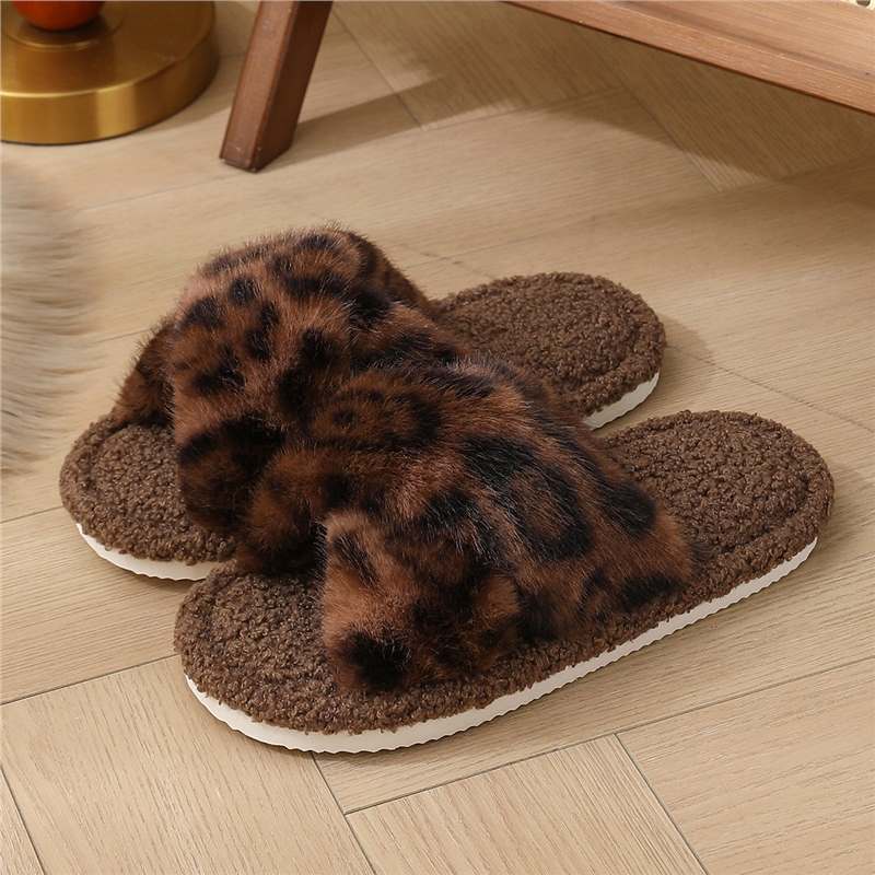 Zapatillas de algodón domésticas de mujer transfronterizas, zapatillas de algodón cálidas, suela de espuma EVA de mujer