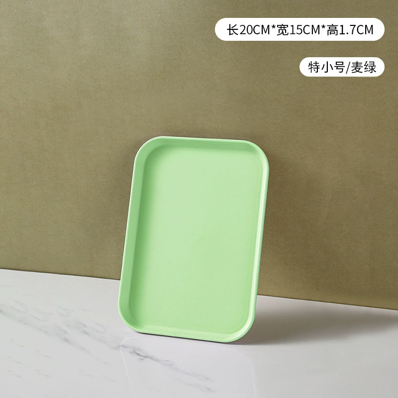 Nordic INS wheat straw trap household color plates commercial barbecue bakery dish large plastic tea plate