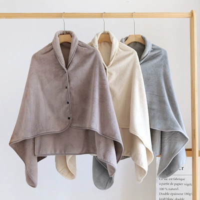 Flannel cloak, duvet, winter trench coat