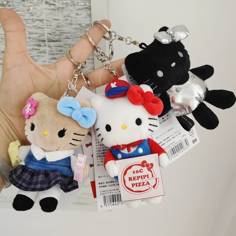 新しいニッチインスタイルシルバーレピ猫バッグペンダントかわいいキーホルダー人形|undefined