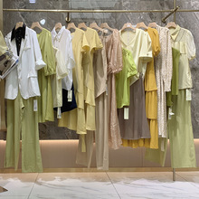 撤柜品牌折扣走份实体直播货源批发广州十三行服饰女装尾款清货