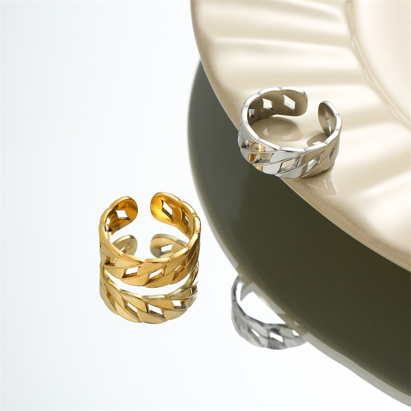 fashionable brand ring stainless steel