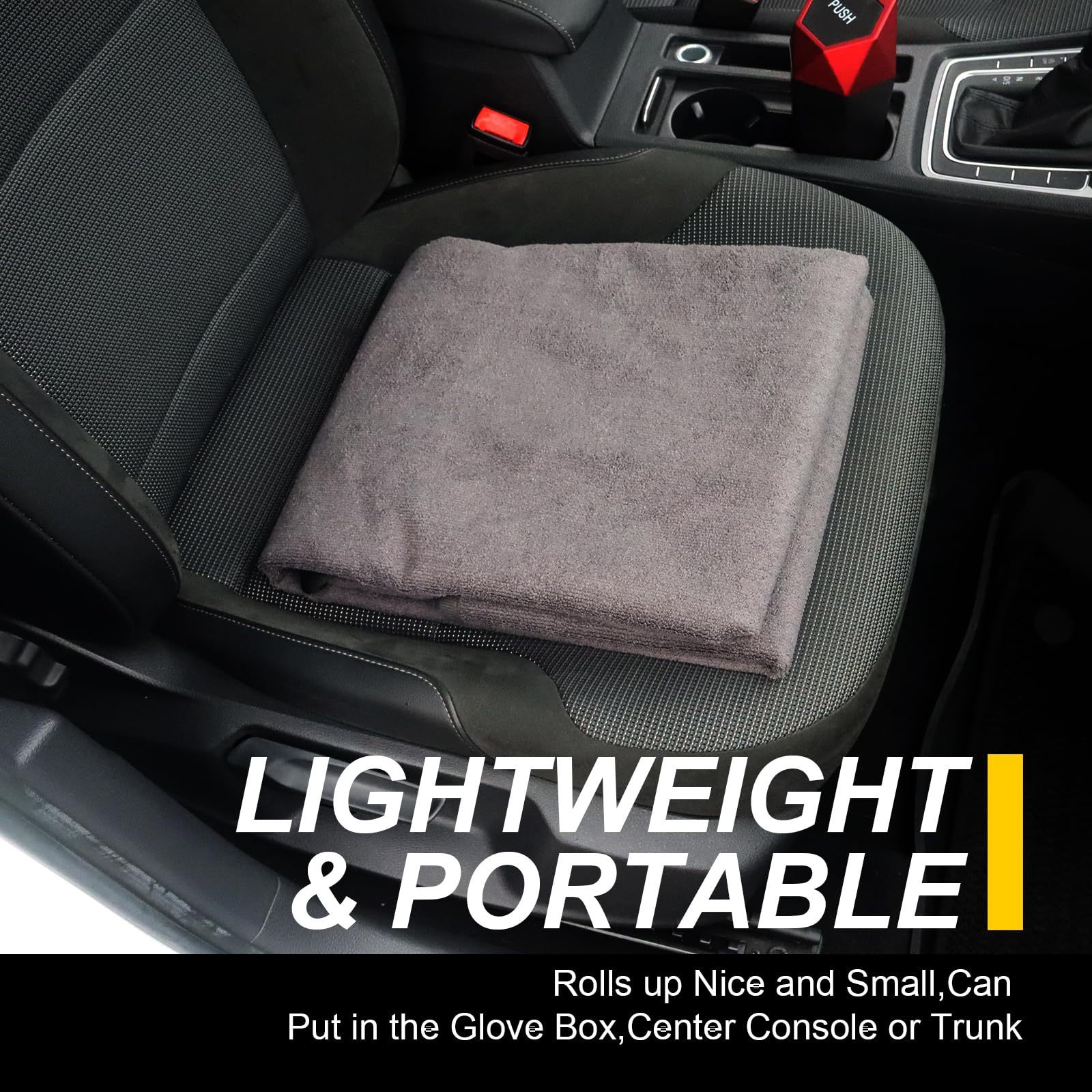 Car Towel Seat Cushion Rear Universal Waterproof Anti-Slip Four-Season Seat Cover Car Seat Solid Color Stain-Resistant Protective Cover