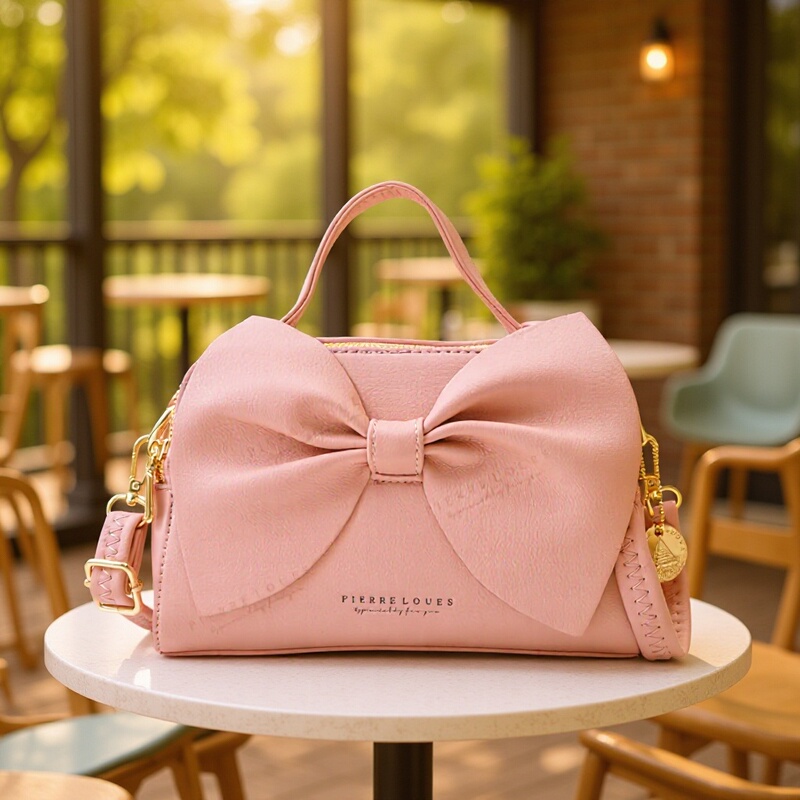 Cross-Border Women's Bag with Bowknot, Versatile Trendy Commuter Shoulder Bag, Crossbody Bag, 2026 Spring New Model Bag Cross-Border Women's Bag with Bowknot, Versatile Trendy Commuter Shoulder Bag, Crossbody Bag, 2026 Spring New Model Bag